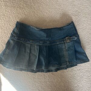 BDG Dark Blue Denim Mini Skirt